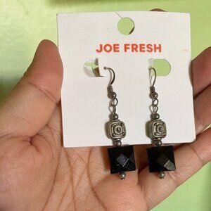 Beautiful black and silver earrings